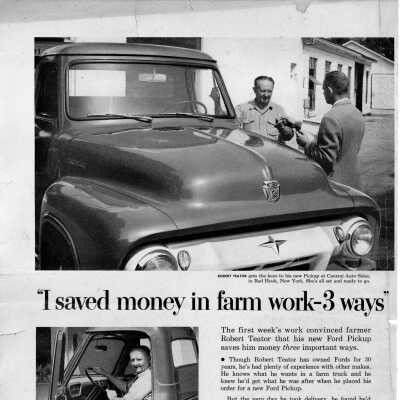 Ford Truck Ad Proof Sheet featuring Robert Teator