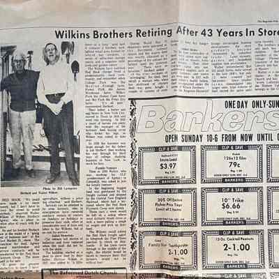 Wilkins Brothers Retiring - Clipping