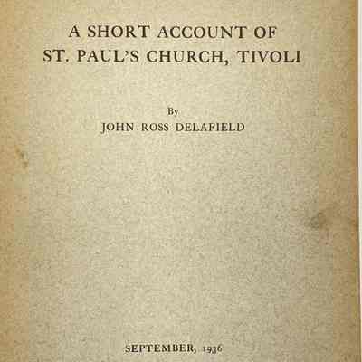A Short Account of St. Paul's Church, Tivoli