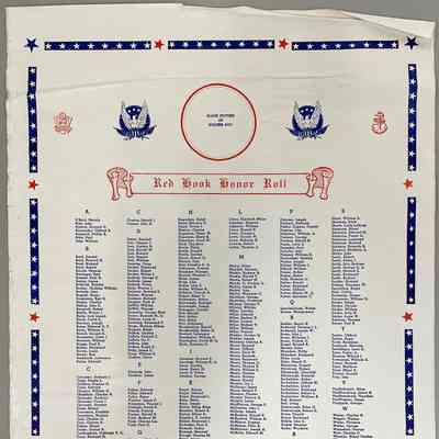 1945, Red Hook Honor Roll, Courtesy of Scheffler Lumber Co.