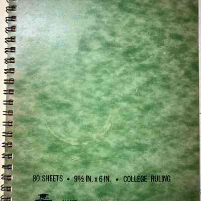 Diary Notebook of Professor William Frauenfelder