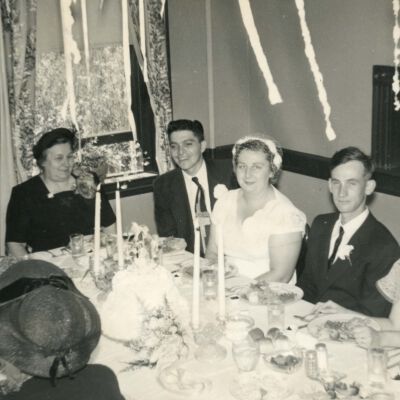 Claude Potts, Jr. wedding luncheon