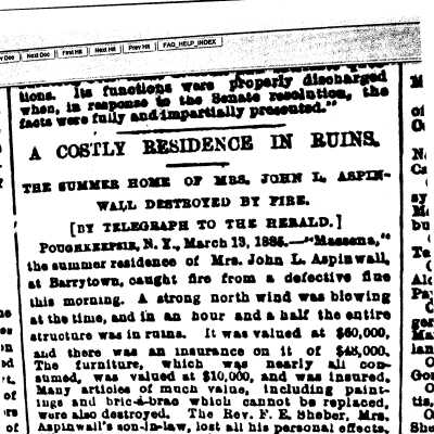 Massena fire, 1885