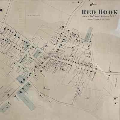 1867 F. W. Beers Map - Village of Red Hook