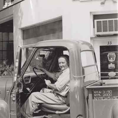 Robert Teator in New Ford Truck