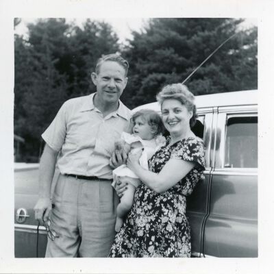 Howard Laib with child, c 1952