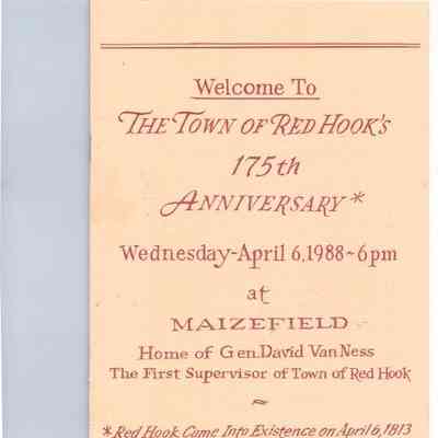 Maizefield 175th Anniversary Booklet and Flyer