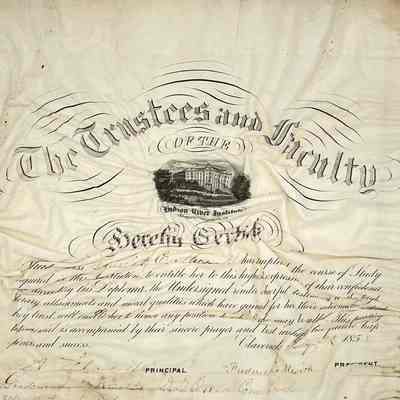Harriet E. Mesick Diploma