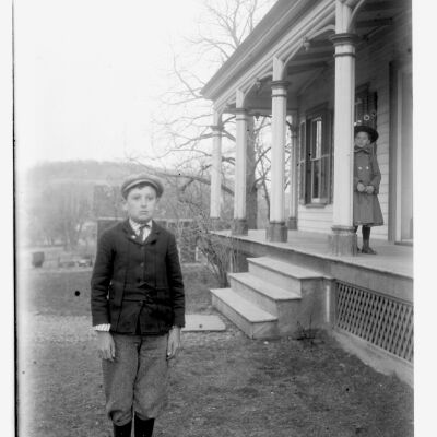 Roscoe & Marion Teator on their porch