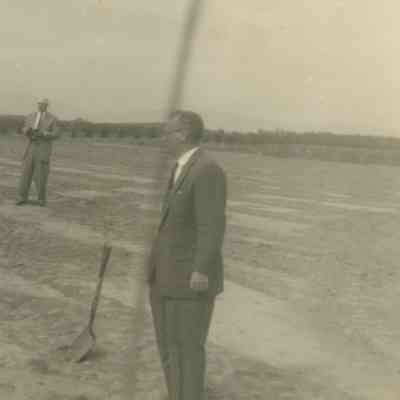 Dr. George F. Michael, Sr. at Ground Breaking for New High School