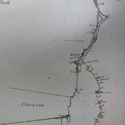 C. 1813 Map of the Post Road Mile Markers