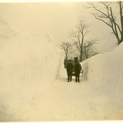 Scene from the Blizzard of 1888
