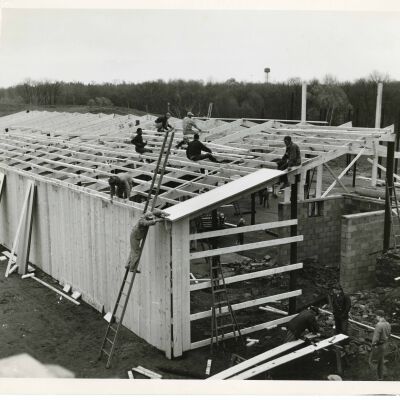 Roof Supports and First Section