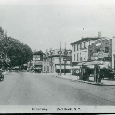 View of Red Hook Hotel looking north on Broadway, 1931