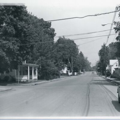 View of East Market Street at Graves Street, 1982