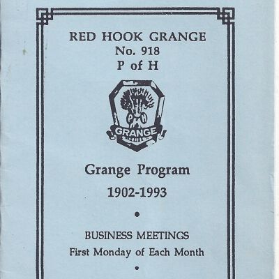 Red Hook Grange Program for 1993