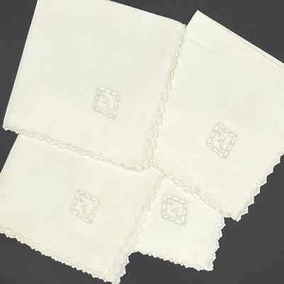 Napkins embroidered for Katherine W. Elseffer