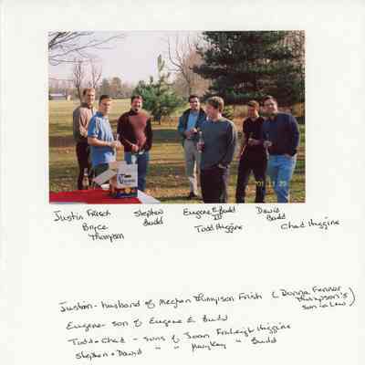 Family photo of Frisch, Budd and Higgins descendants