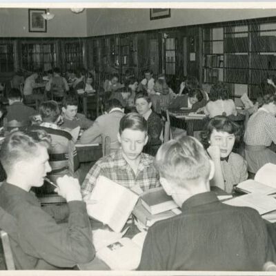Students studying