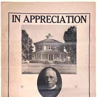 Garden Club Poster honoring Charles S. Champlin, 1943