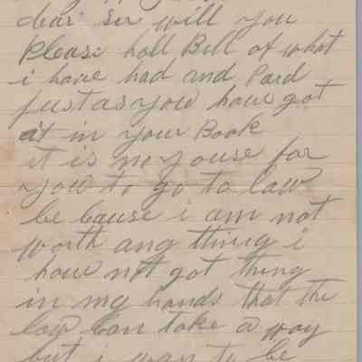 1898 J. H. Feroe Correspondence