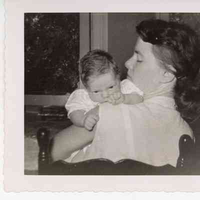 Beth Mead holding baby Susan