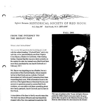 2001(4) Fall - EBHS Newsletter