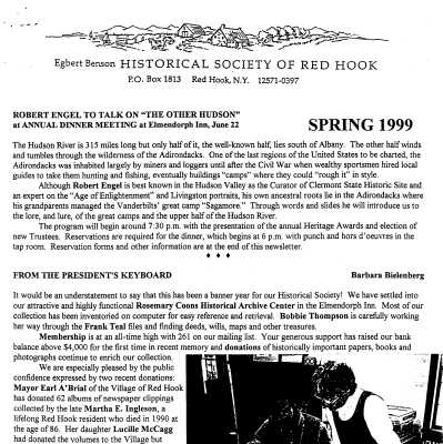 1999(2) Spring - EBHS Newsletter