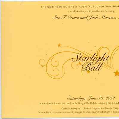 Invitation to Starlight Ball