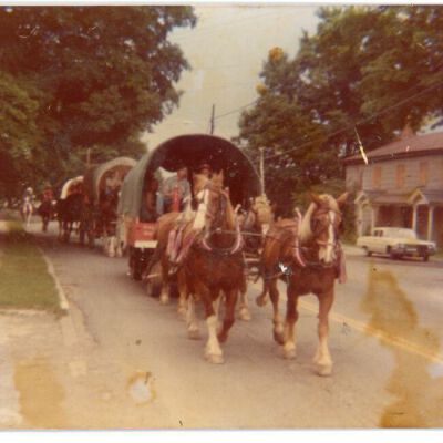 Bicentennial Wagon Train Parade, 1975