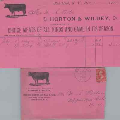 Receipt from Horton & Wildey, 1902