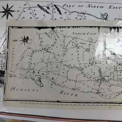 1797-1798 Thompson Map of Rhinebeck
