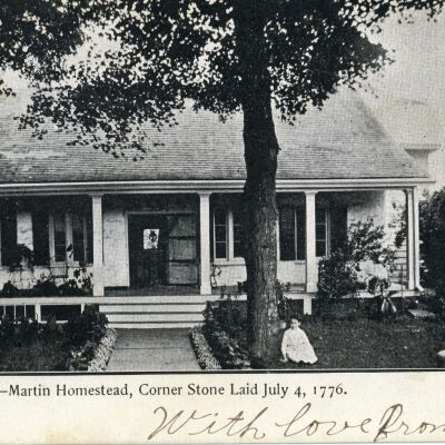 Martin Homestead, 1906, postcard to Ida Schutte