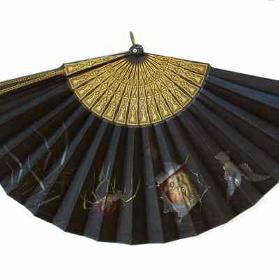 Black Silk Fan