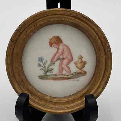 Miniature on Porcelain