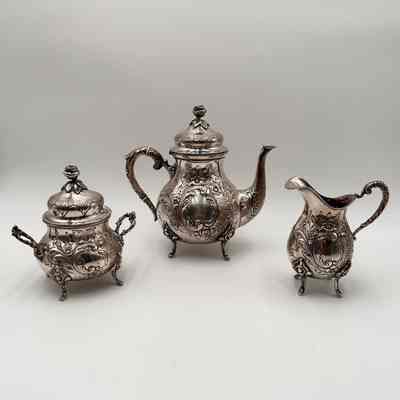 German Sterling Silver Tea Service