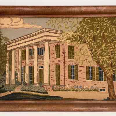 Needlepoint Fire Screen