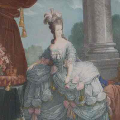 Engraving, Marie Antoinette