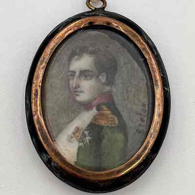 Miniature Portrait on Ivory of Napoleon Bonaparte