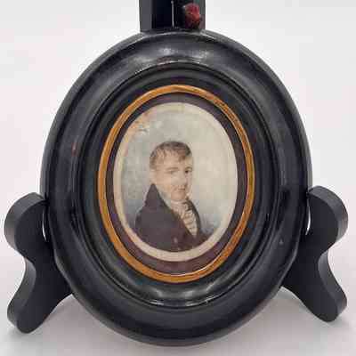 Miniature Portrait on Ivory of Mr. Elisha Johnson