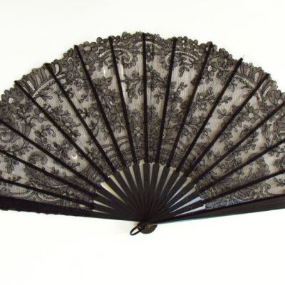 Fan, Black Lace