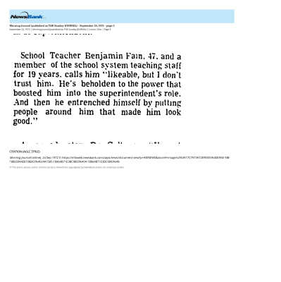 Hamzah (Fain), Benjamin (First Black Lorain Public School Teacher)