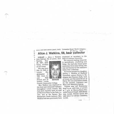 Rahrig, Alice J Watkins obit