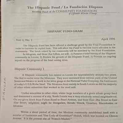 Hispanic Fund-Gram articles