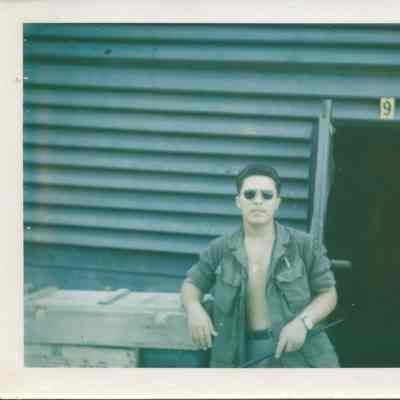 Ed Garza Outside His Bunker