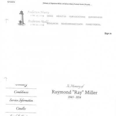 Miller, Raymond Ray obit