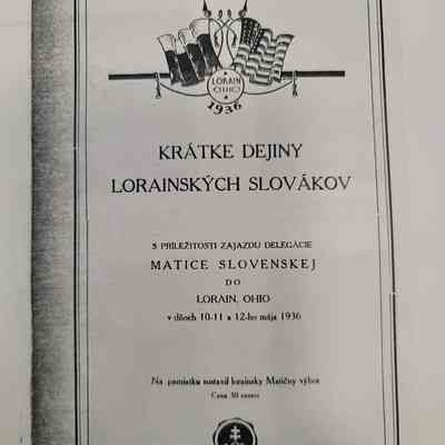 A Brief History of Lorain Slovaks"