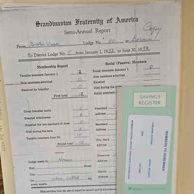 Gustav Vasa Lodge Papers