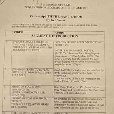 Video Script: The Meanings of Home