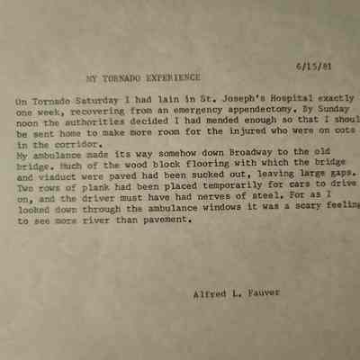 Tornado Account by Alfred Fauver